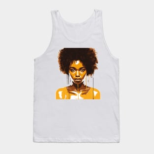 Afrocentric Woman Dripping With Melanin Tank Top